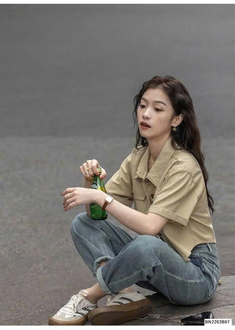 ÁO SƠ MI CỘC TAY NỮ