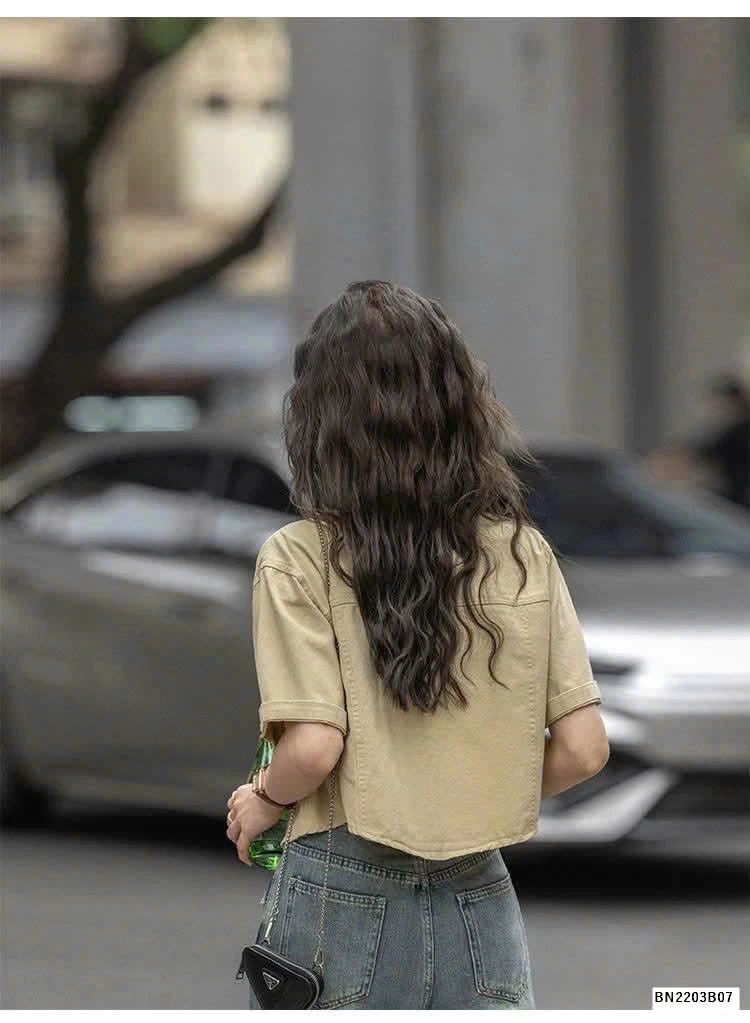 ÁO SƠ MI CỘC TAY NỮ