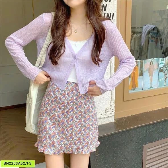ÁO CARDIGAN LEN MỎNG NỮ