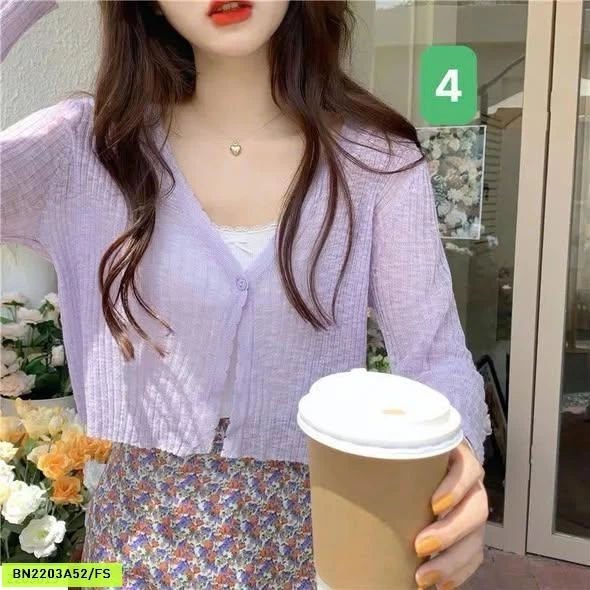 ÁO CARDIGAN LEN MỎNG NỮ