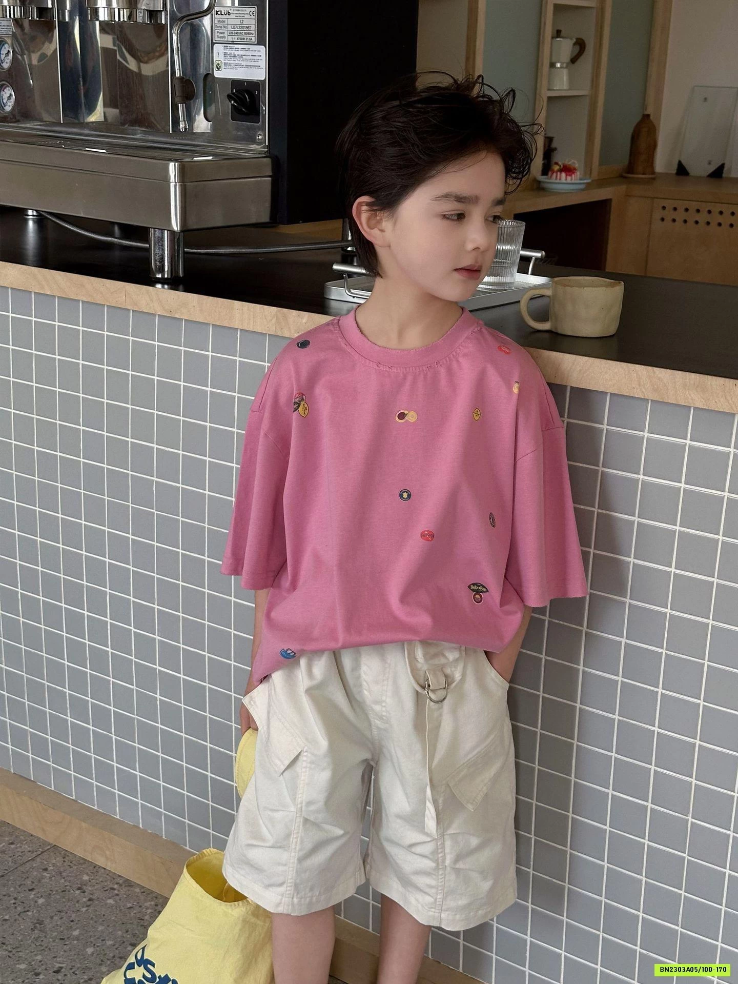 ÁO THUN HỒNG IN HÌNH HANYA