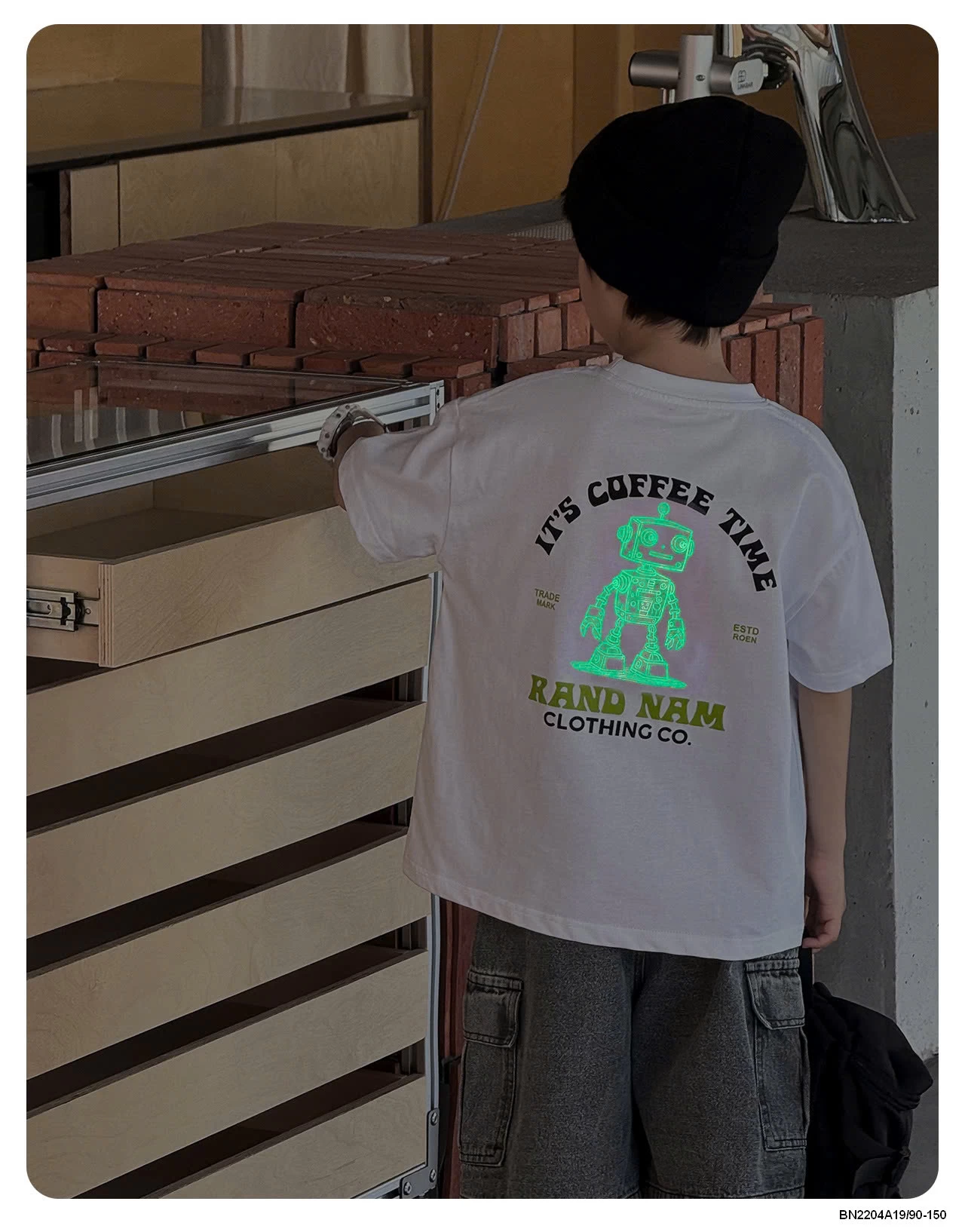 ÁO THUN ROBOT PHẢN QUANG AOAOKIDS