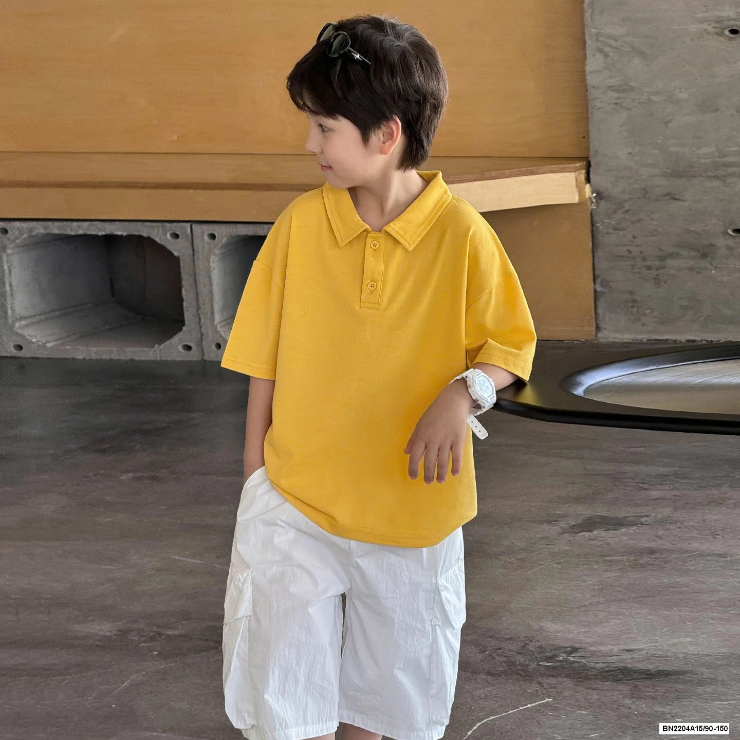 POLO TRƠN MÀU AOAOKIDS