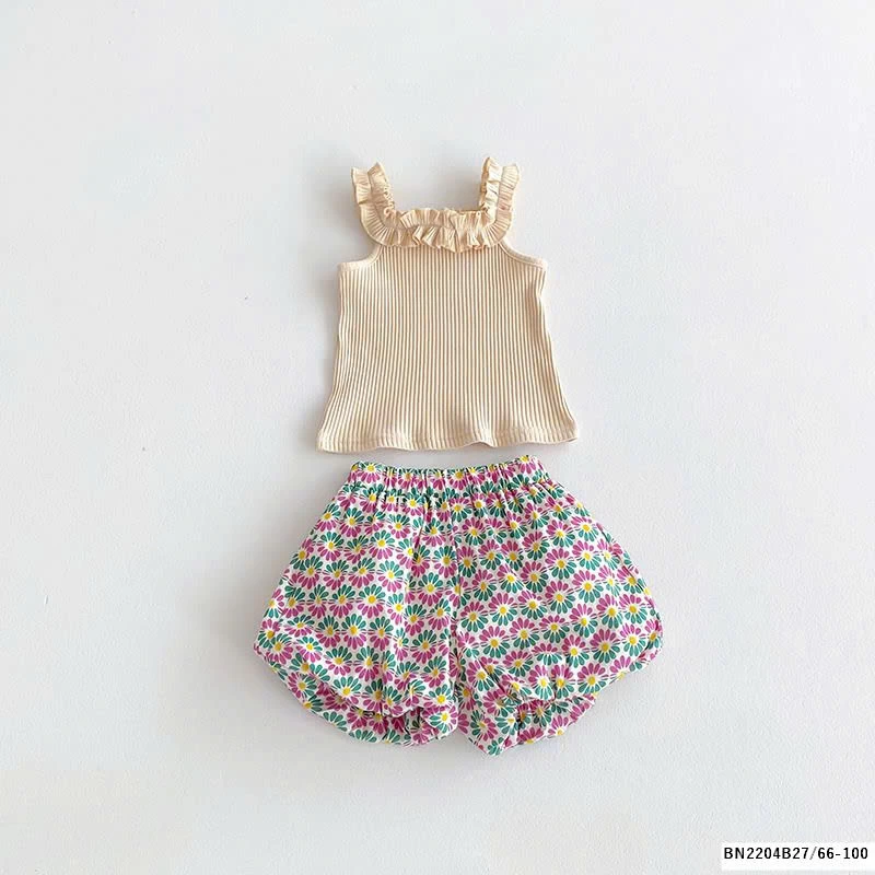 SÉT ÁO 2 DÂY QUẦN BÍ HOA NHÍ