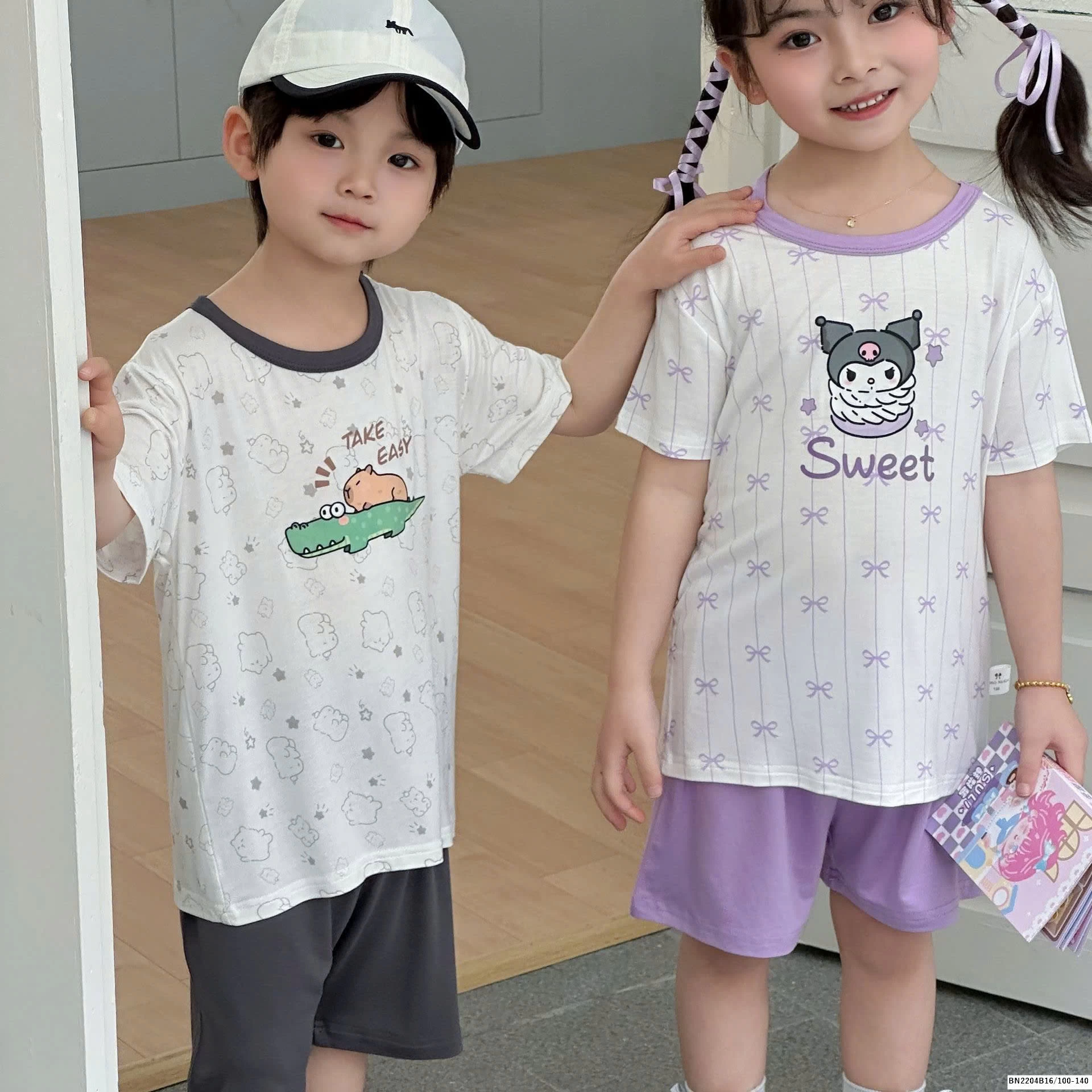 BỘ COTTON MẶC NHÀ HOẠT HÌNH