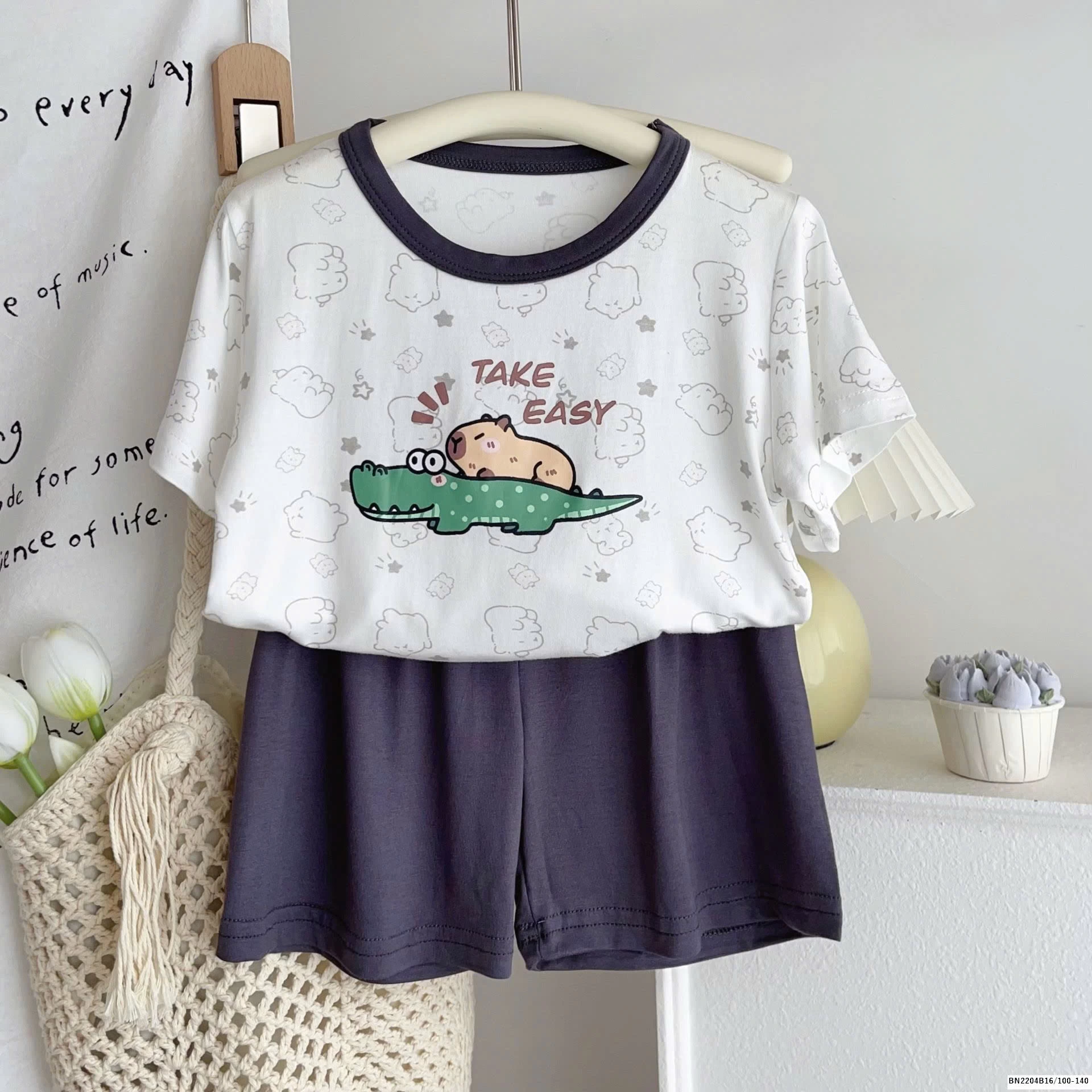 BỘ COTTON MẶC NHÀ HOẠT HÌNH