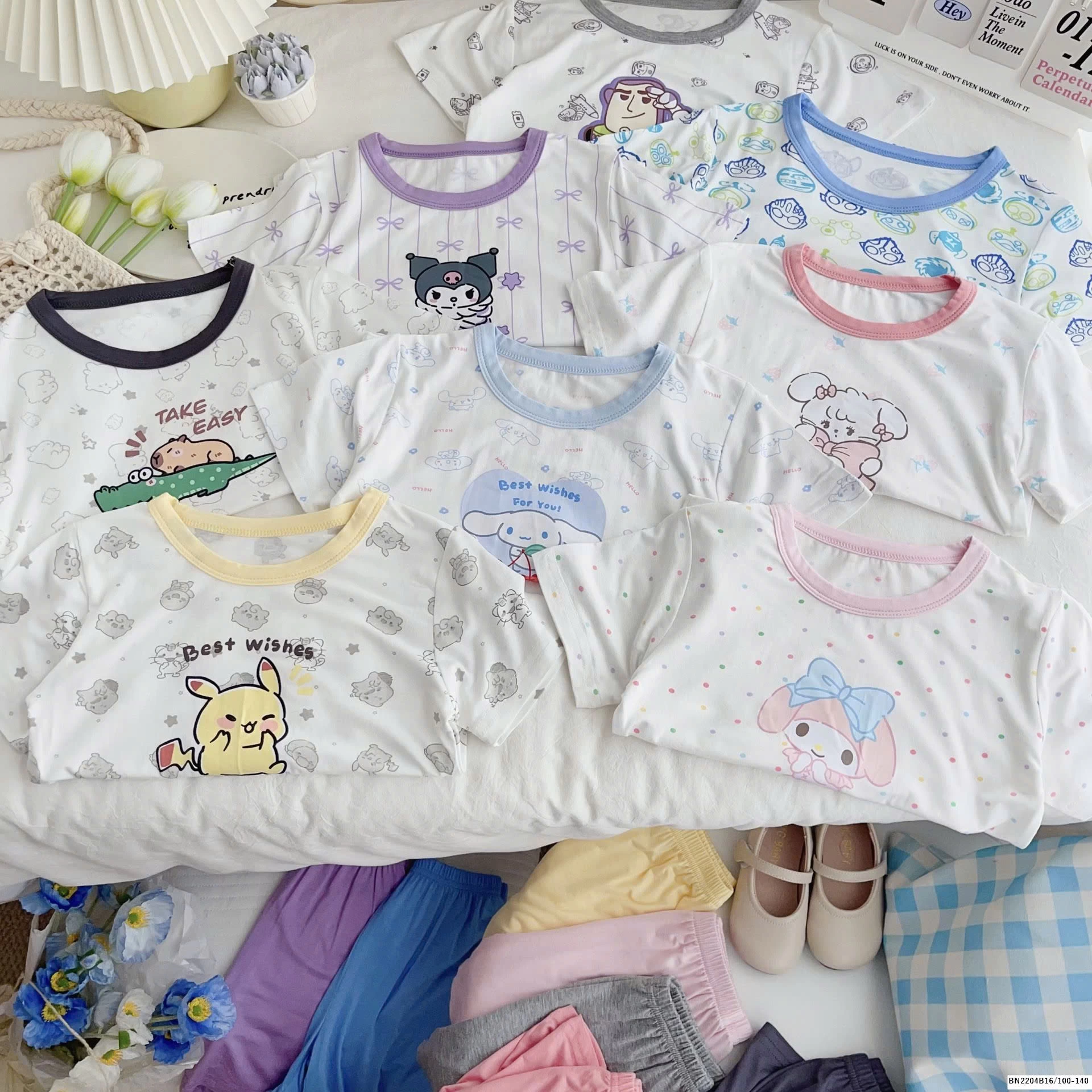 BỘ COTTON MẶC NHÀ HOẠT HÌNH