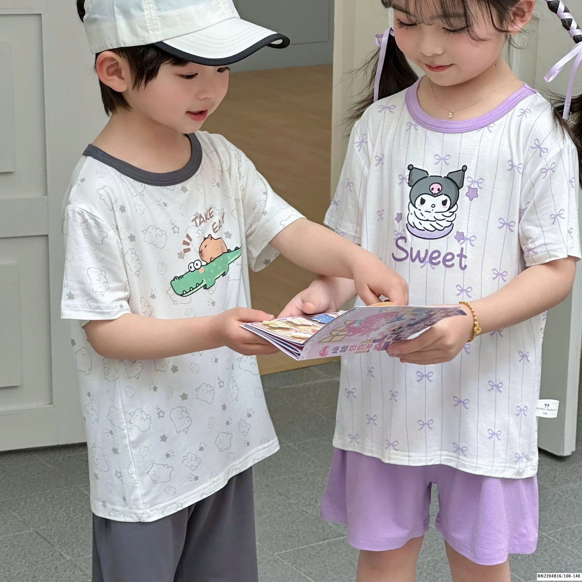 BỘ COTTON MẶC NHÀ HOẠT HÌNH