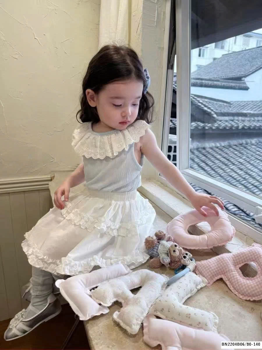 SÉT ÁO XANH BỔ BÈO MIX VC TRẮNG