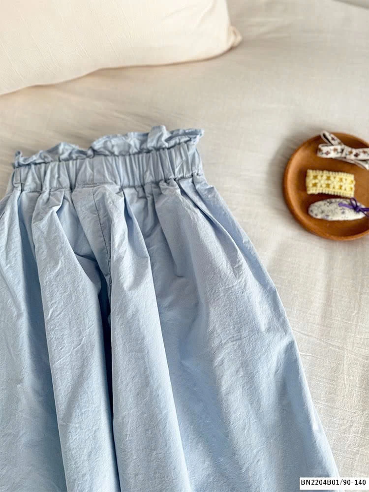 QUẦN THÔ ỐNG SỚ CẠP CHUN BÉ GÁI