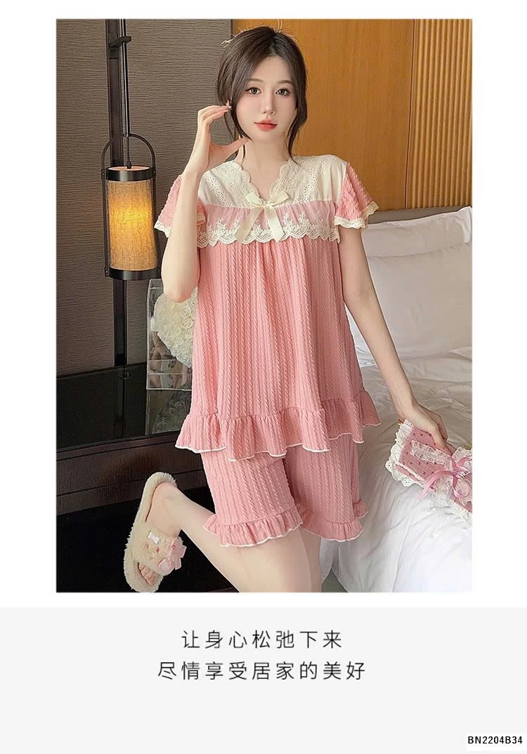 SET BỘ NGỦ PHỐI REN CHO NỮ