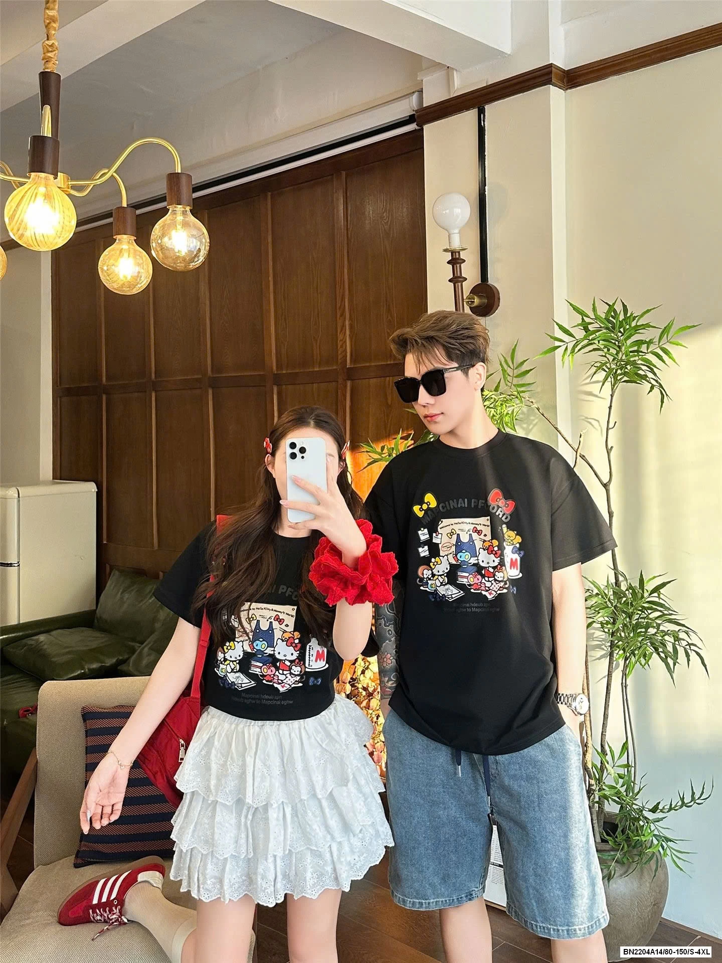 ÁO THUN KITTY GIA ĐÌNH