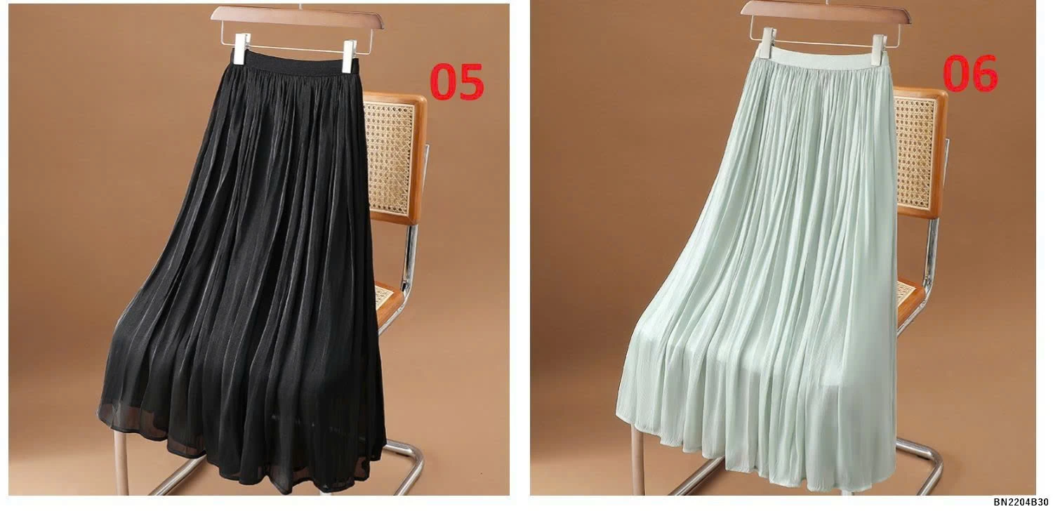 CHÂN VÁY LỤA BASIC