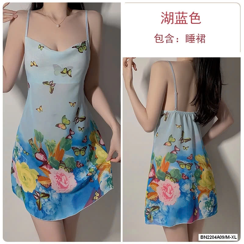 ĐẦM NGỦ 2 DÂY HOA BƯỚM