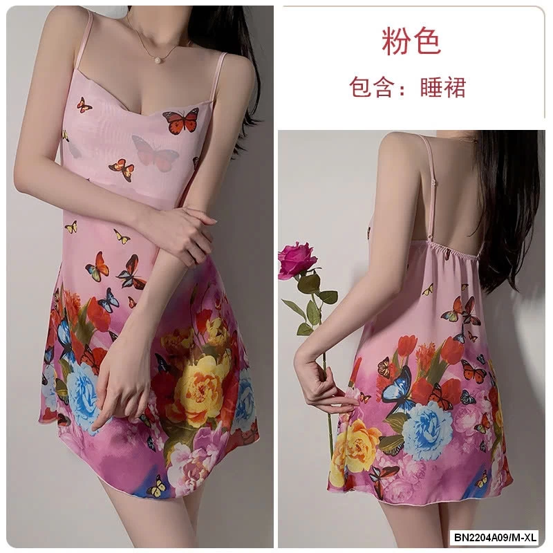 ĐẦM NGỦ 2 DÂY HOA BƯỚM