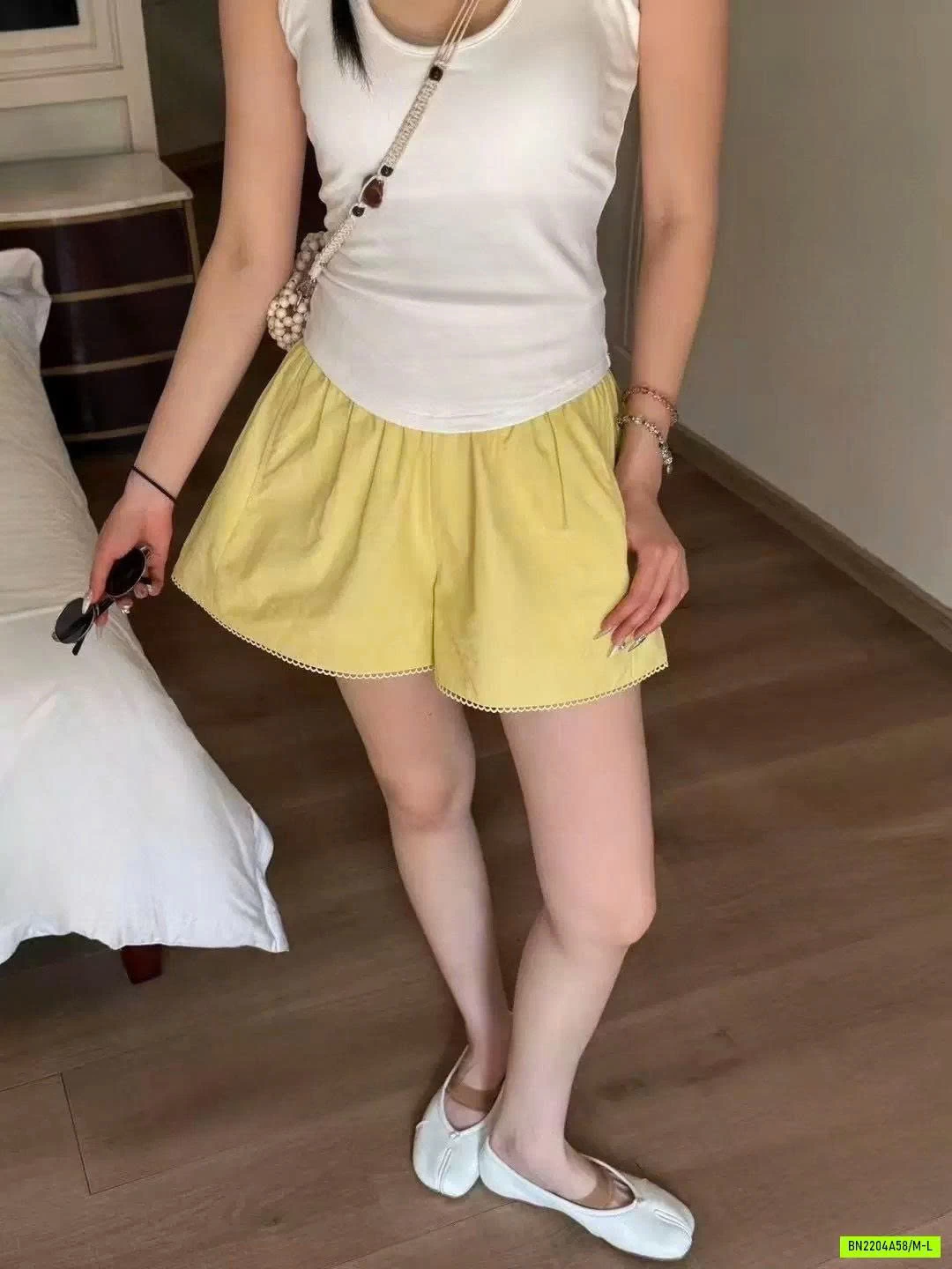 SHORT THÔ CẠP CHUN BẢN TO ANNA