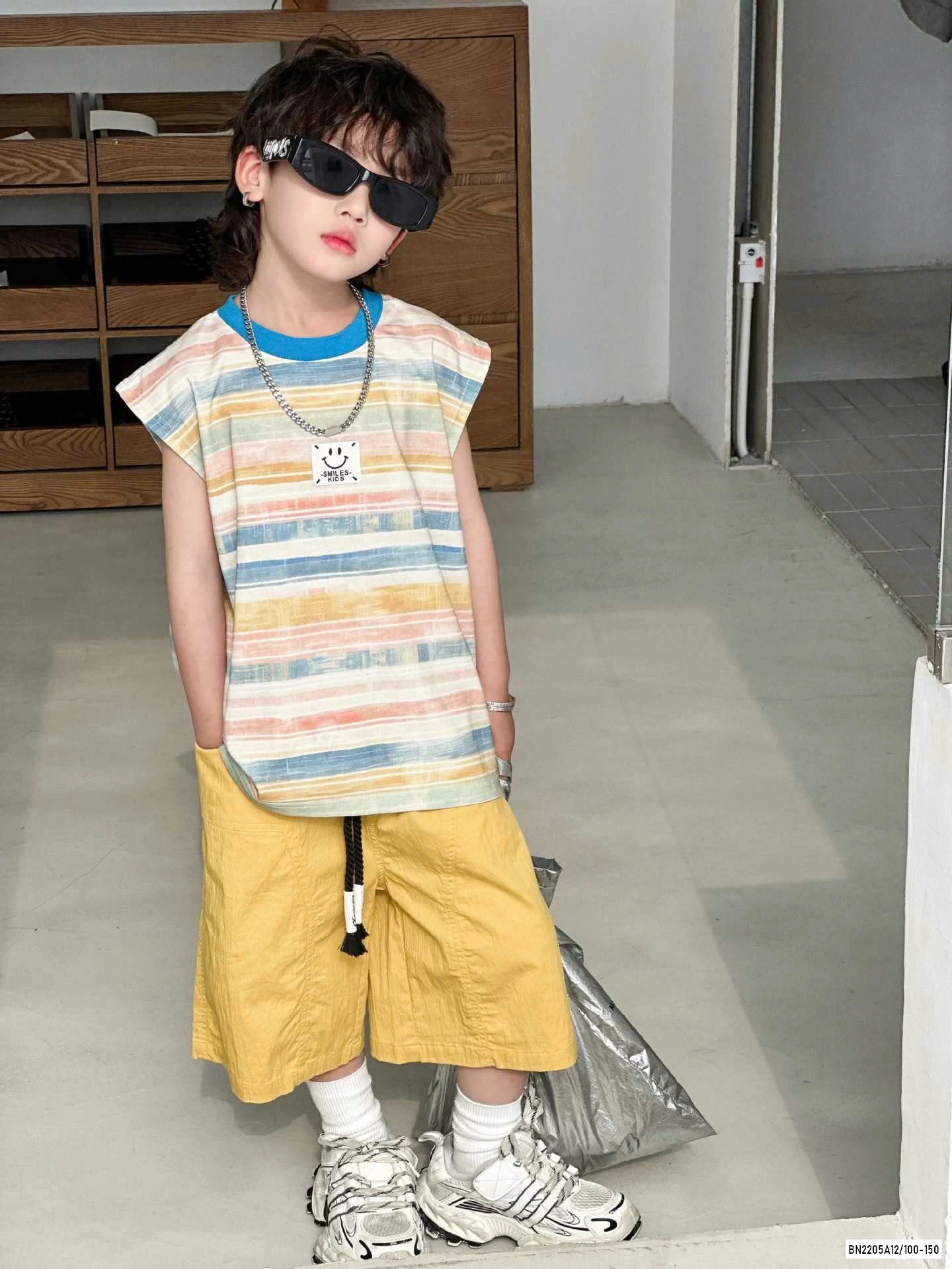 TANKTOP SẮC MÀU MIX SHORT VÀNG