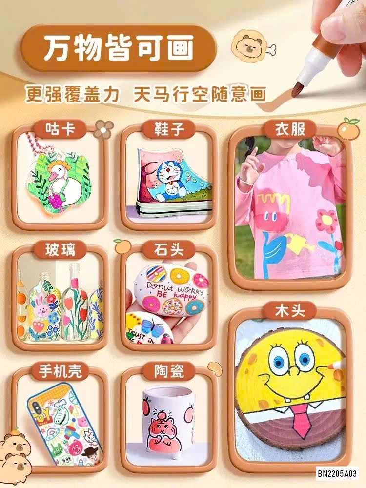 BỘ 120 MÀU ACRYLIC PHIÊN BẢN CABYBARA