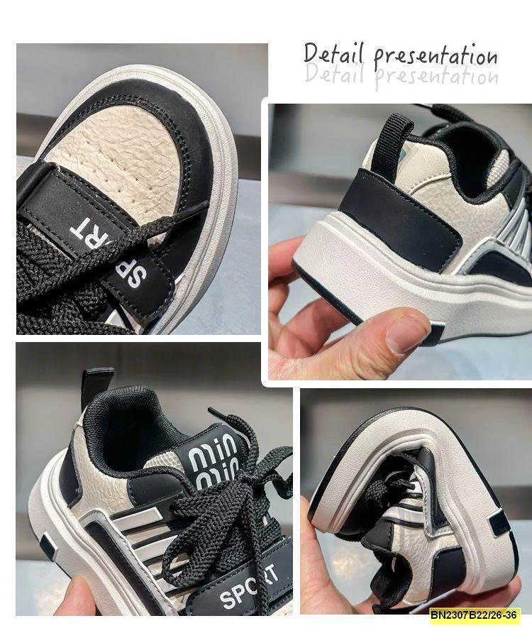 GIẦY THỂ THAO BÉ TRAI ĐỘN ĐẾ