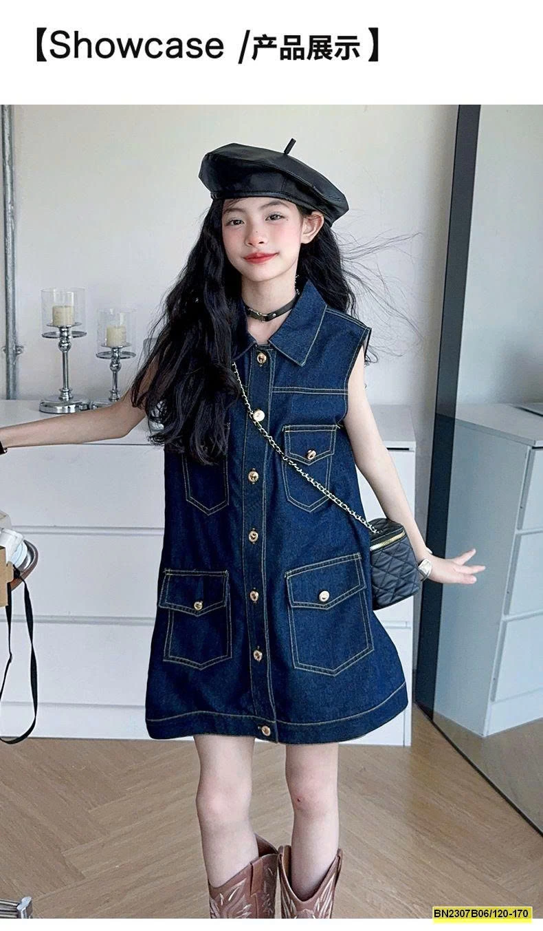 ĐẦM JEAN CÁ TÍNH