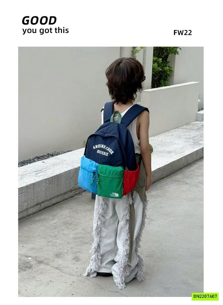 BALO VẢI GIÓ PHỐI MÀU