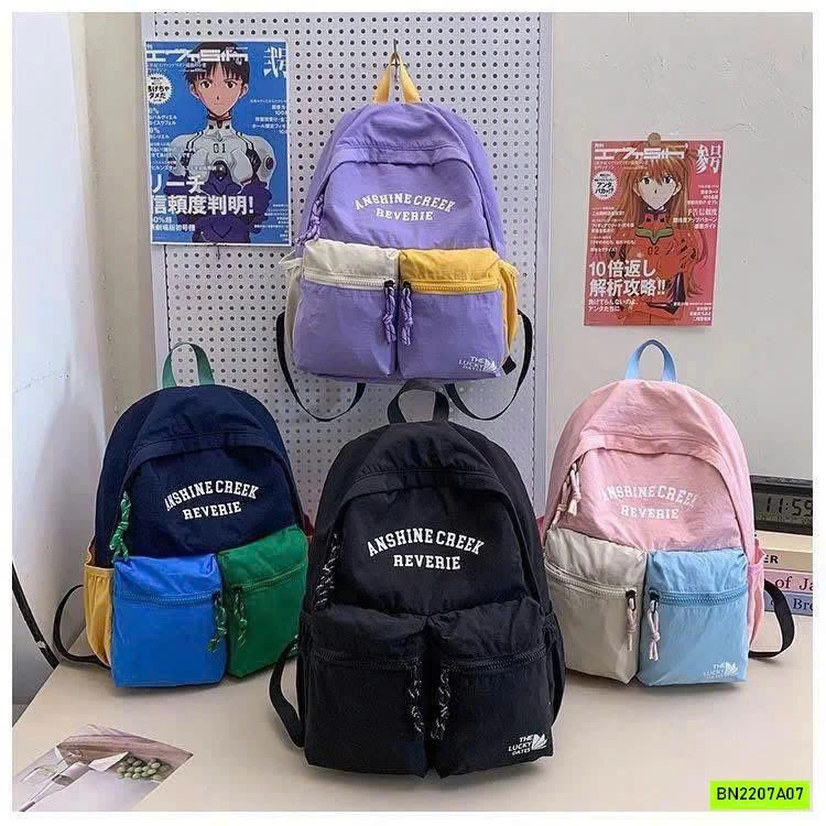 BALO VẢI GIÓ PHỐI MÀU