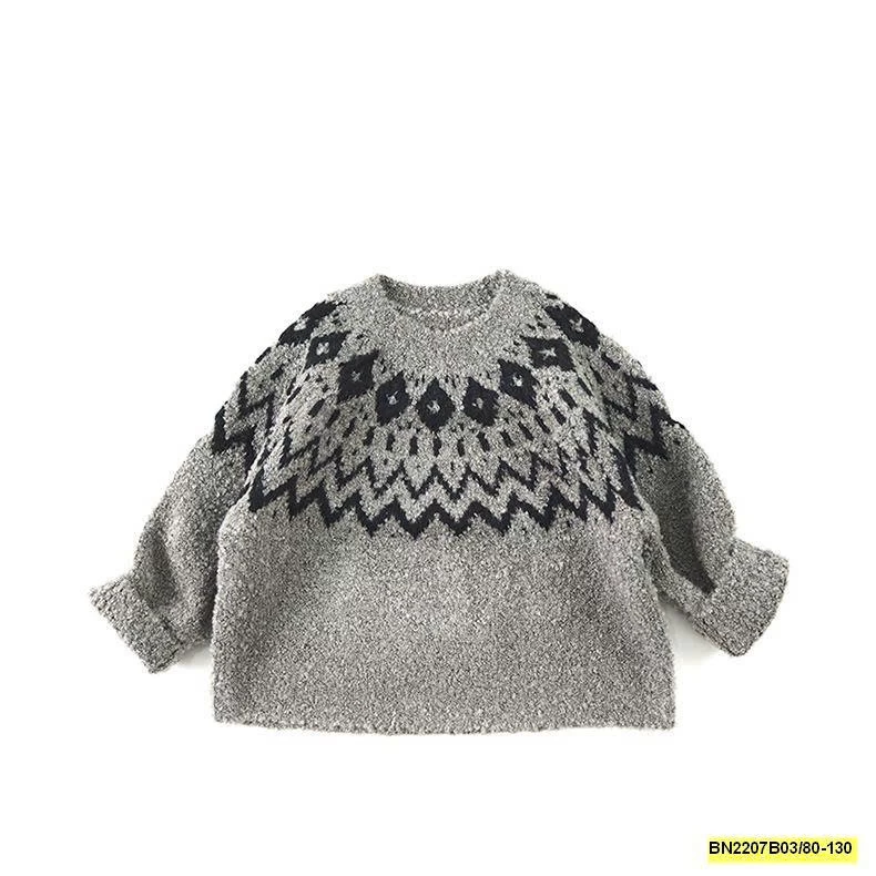 ÁO LEN CỔ HỌA TIẾT THỔ CẨM  MTINYQUEEEN