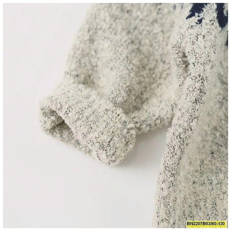 ÁO LEN CỔ HỌA TIẾT THỔ CẨM  MTINYQUEEEN