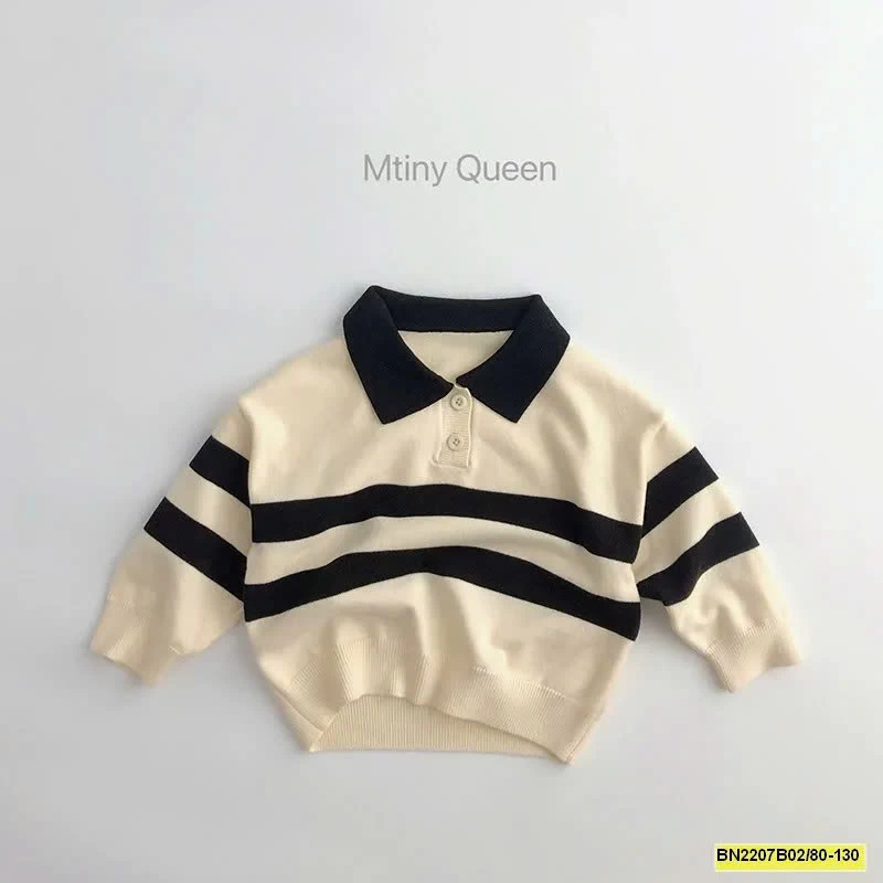 ÁO LEN CỔ POLO DÀI TAY  MTINYQUEEEN