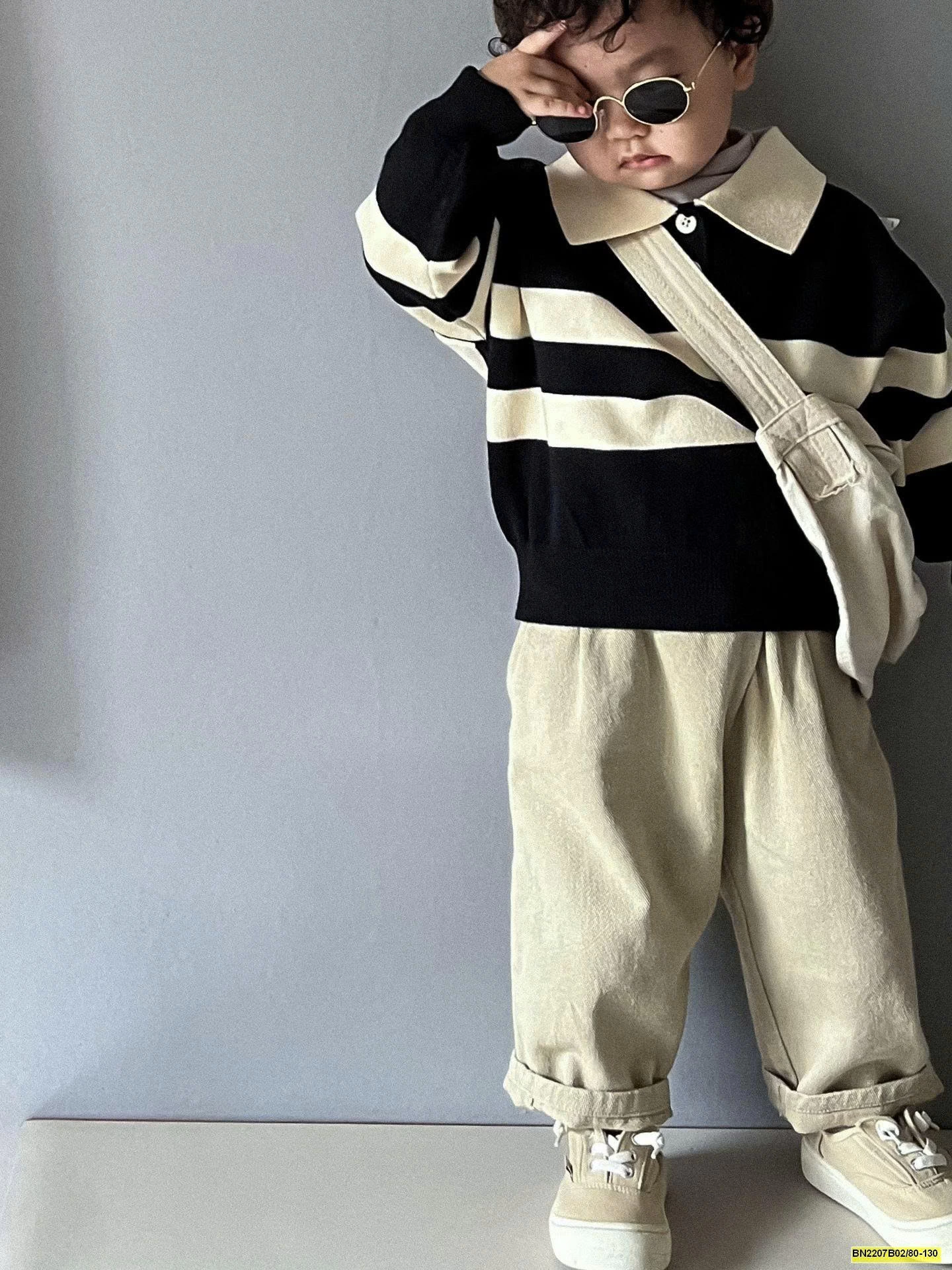 ÁO LEN CỔ POLO DÀI TAY  MTINYQUEEEN