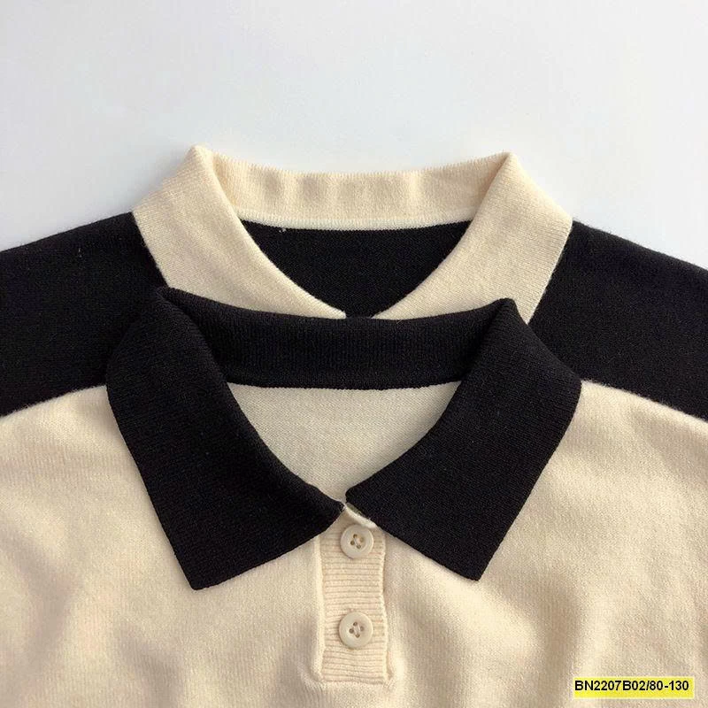 ÁO LEN CỔ POLO DÀI TAY  MTINYQUEEEN