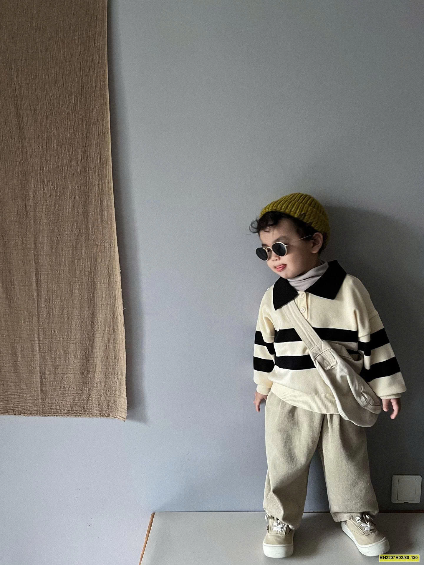 ÁO LEN CỔ POLO DÀI TAY  MTINYQUEEEN