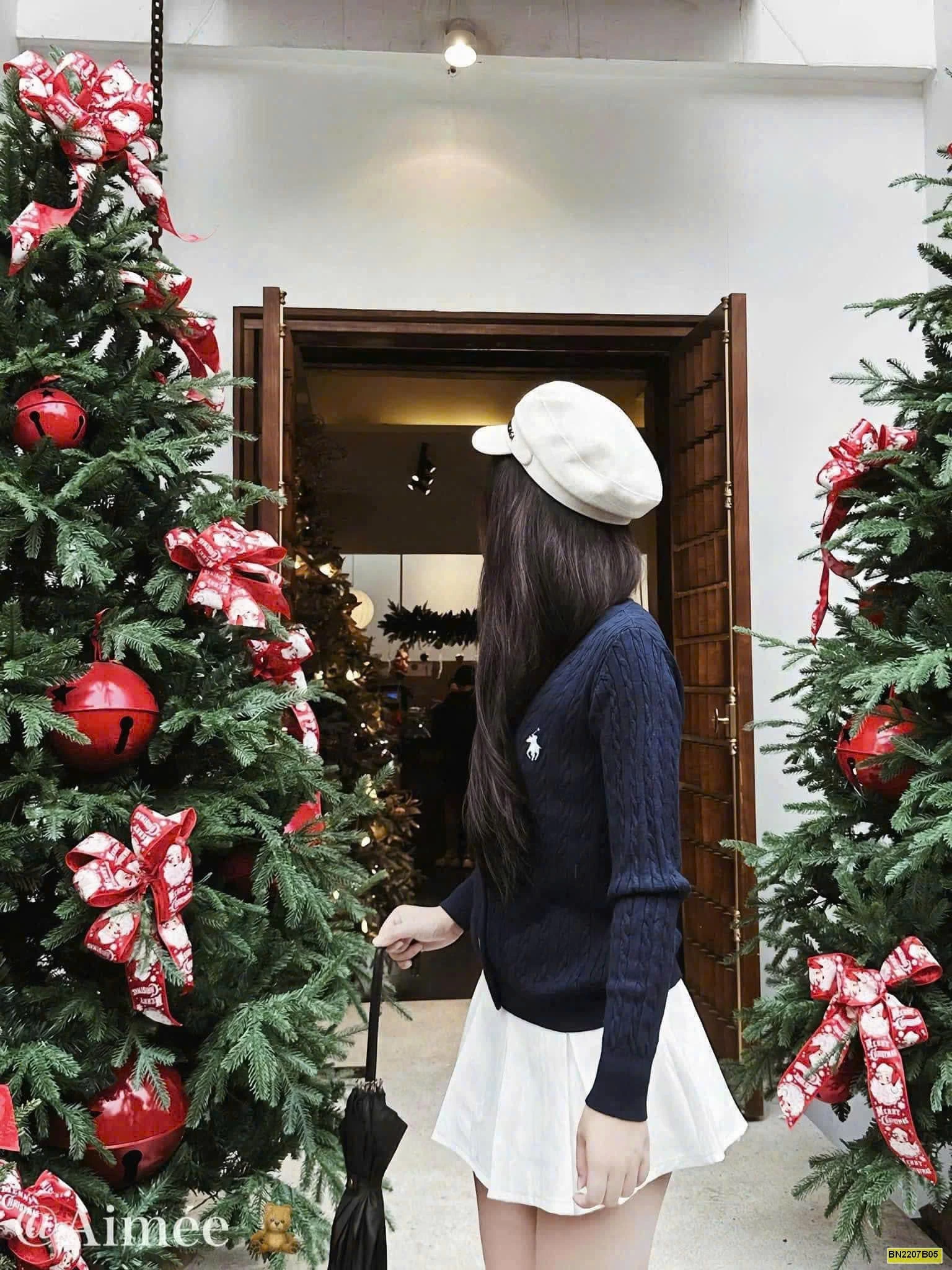 ÁO CARDIGAN LEN THÊU NGỰA