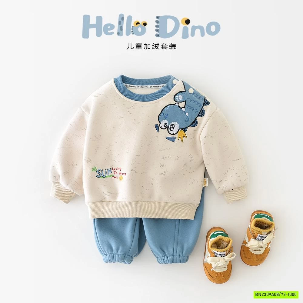 BỘ NỈ KHỦNG LONG LÓT LÔNG