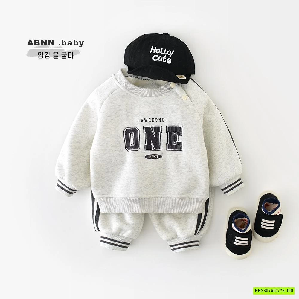 BỘ NỈ LÓT LÔNG CỪU ABNNKIDS