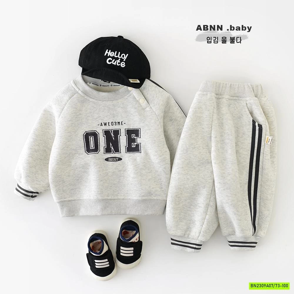 BỘ NỈ LÓT LÔNG CỪU ABNNKIDS