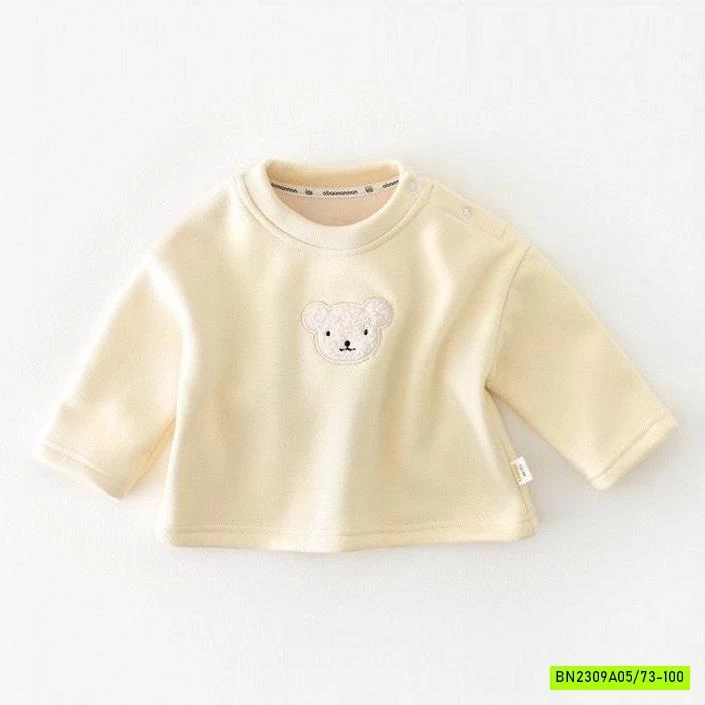 ÁO NỈ GẤU LÓT NHUNG ABNNKIDS