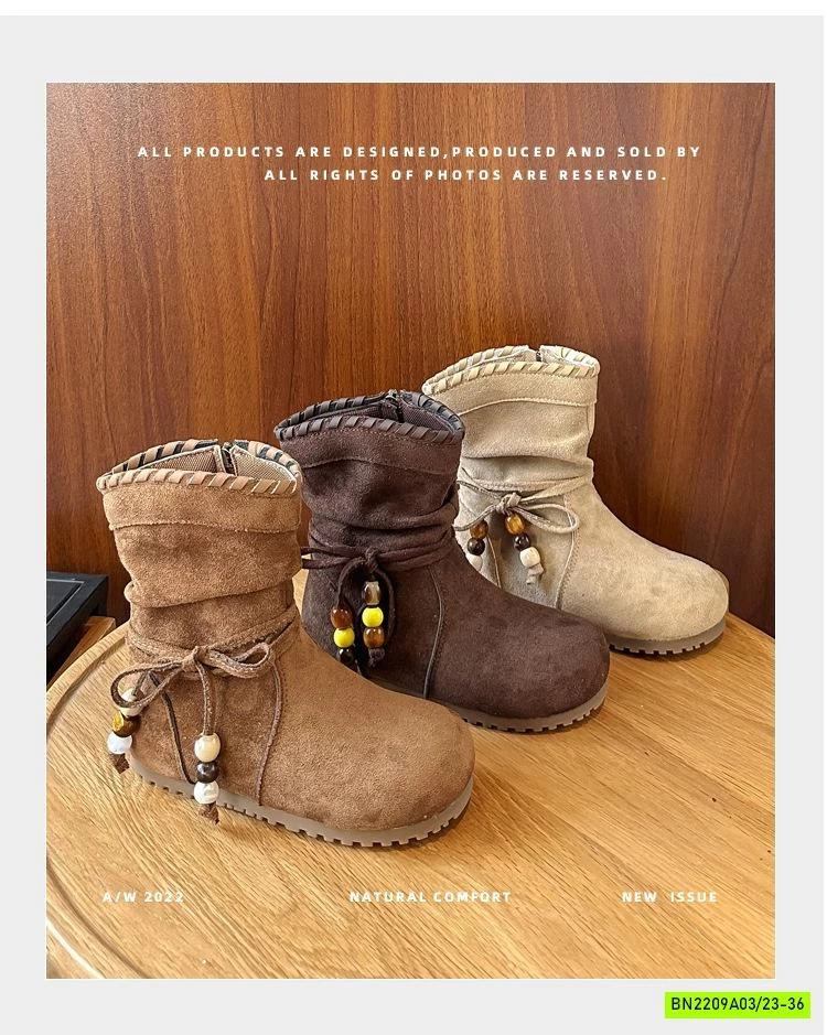 BOOT DA LỘN MIX DÂY BUỘC HẠT