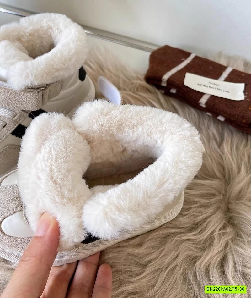 BOOT DA LỘN LÓT LÔNG 2 VẠCH