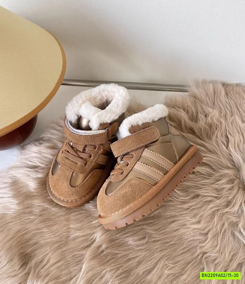 BOOT DA LỘN LÓT LÔNG 2 VẠCH