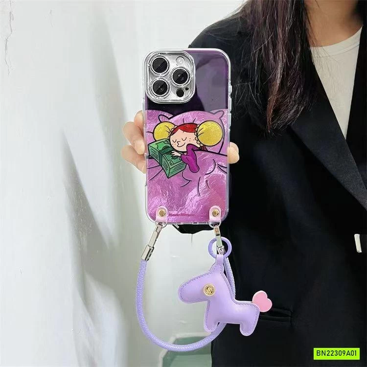 ỐP ĐIỆN THOẠI KÈM DÂY ĐEO MÓC NGỰA