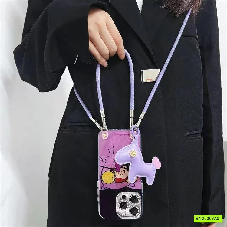 ỐP ĐIỆN THOẠI KÈM DÂY ĐEO MÓC NGỰA