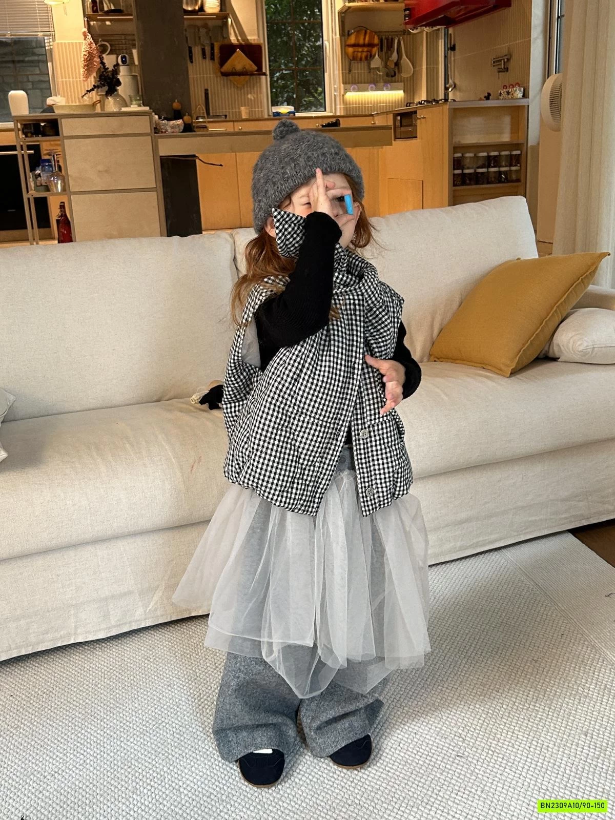 KHOÁC GILE CARO TRẦN BÔNG