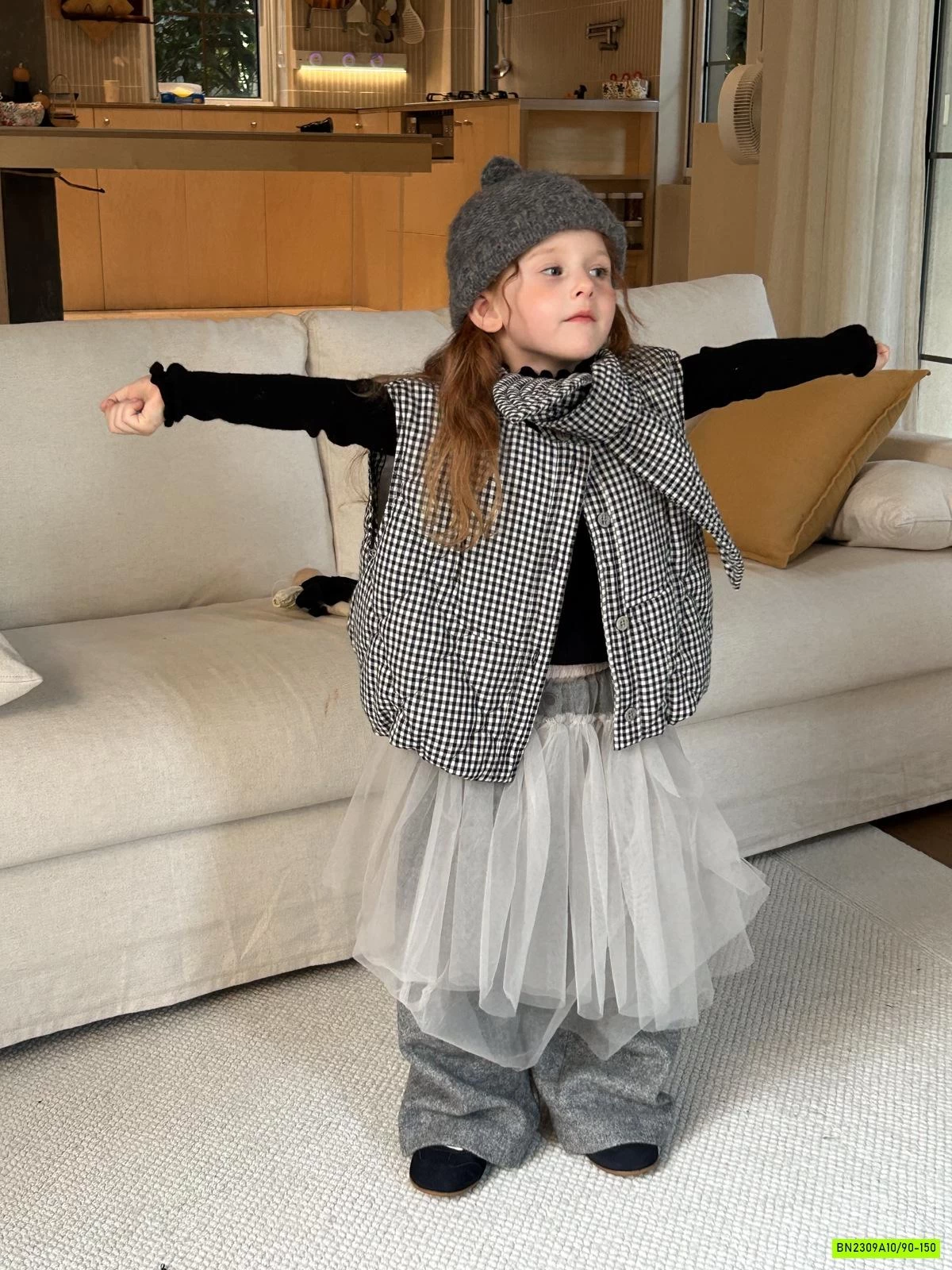 KHOÁC GILE CARO TRẦN BÔNG