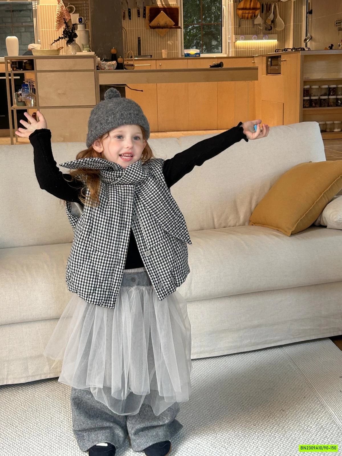 KHOÁC GILE CARO TRẦN BÔNG