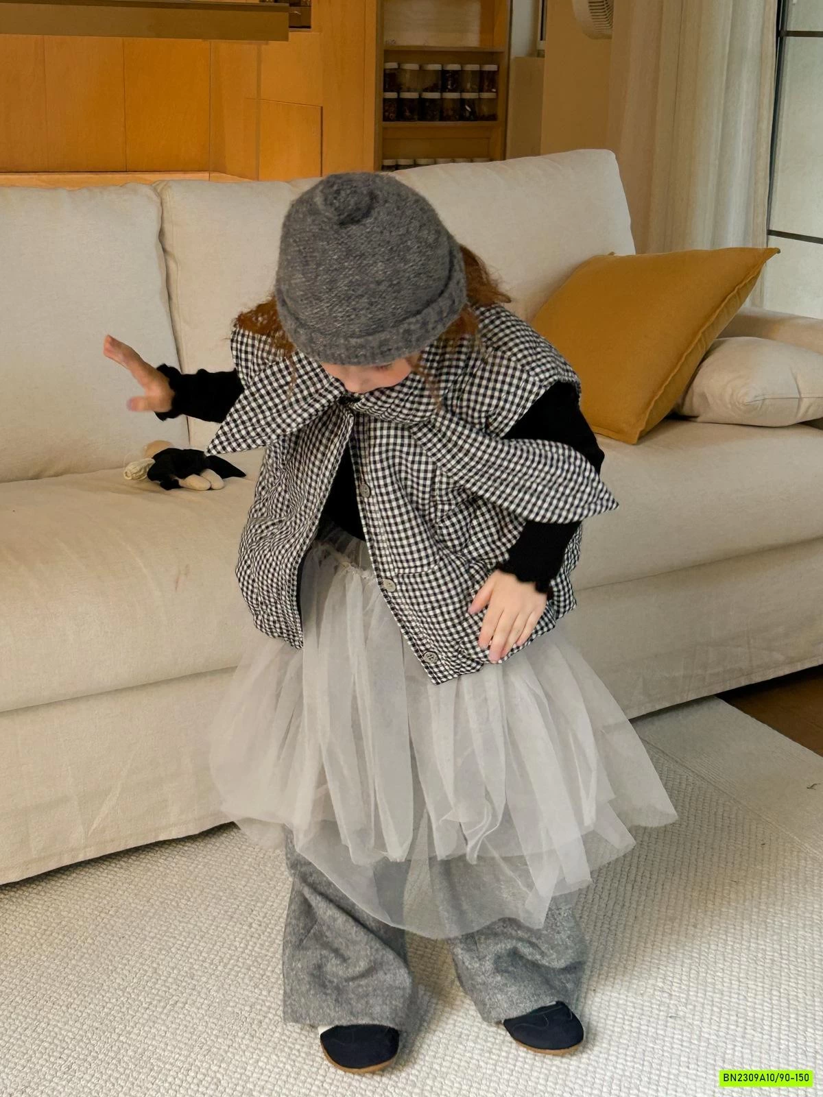 KHOÁC GILE CARO TRẦN BÔNG