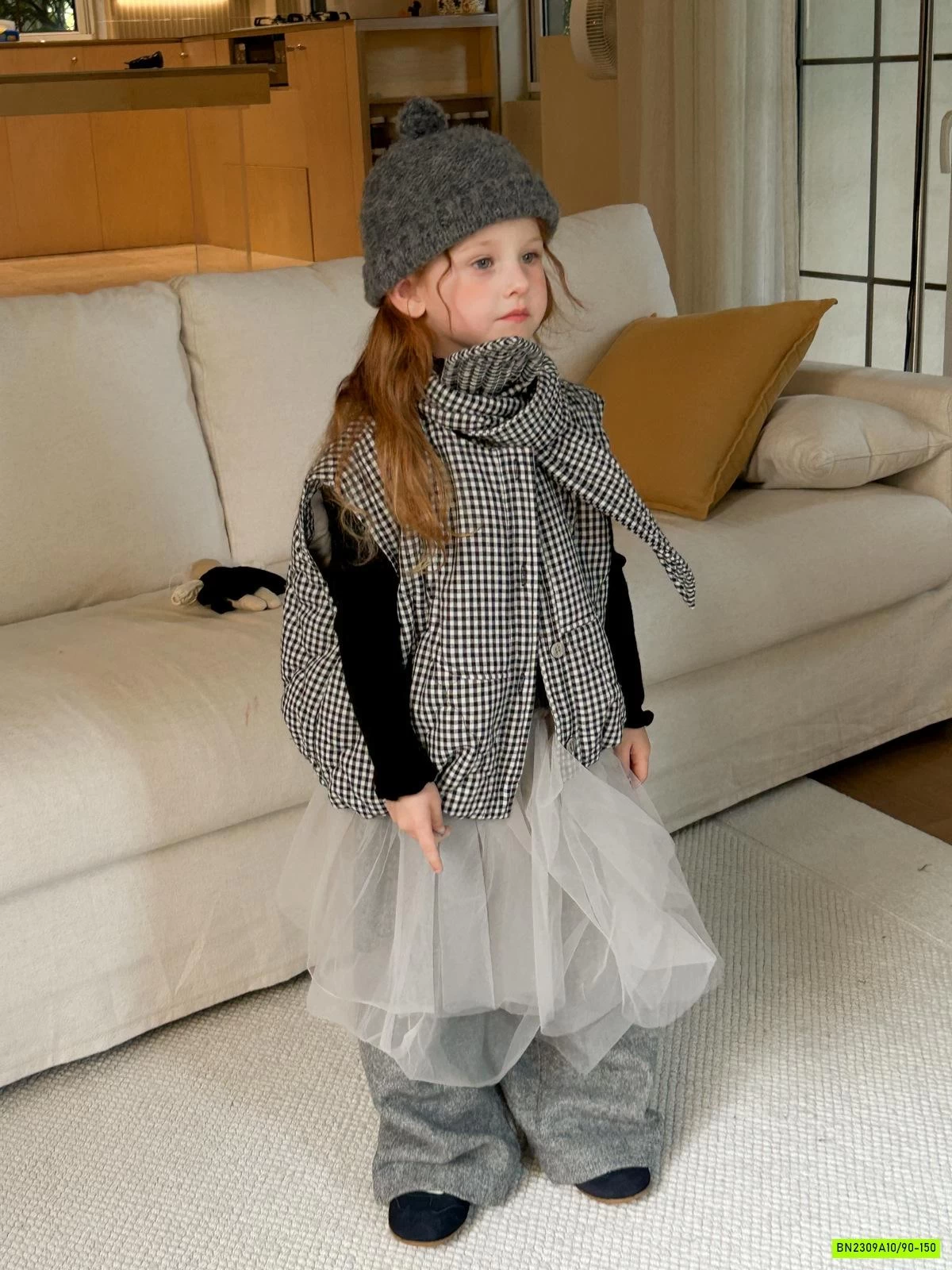 KHOÁC GILE CARO TRẦN BÔNG