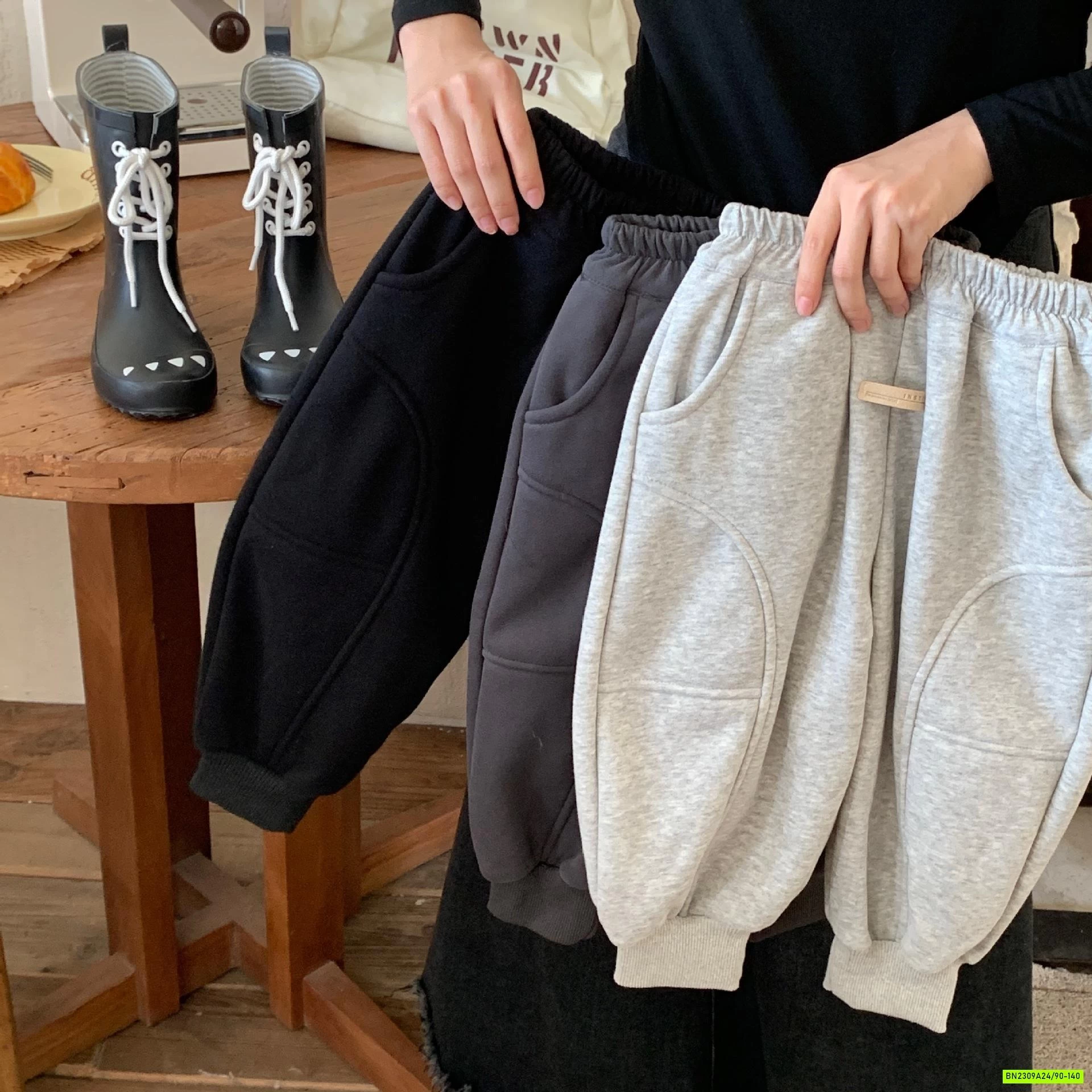 QUẦN NỈ BO GẤU LÓT LÔNG CÙN