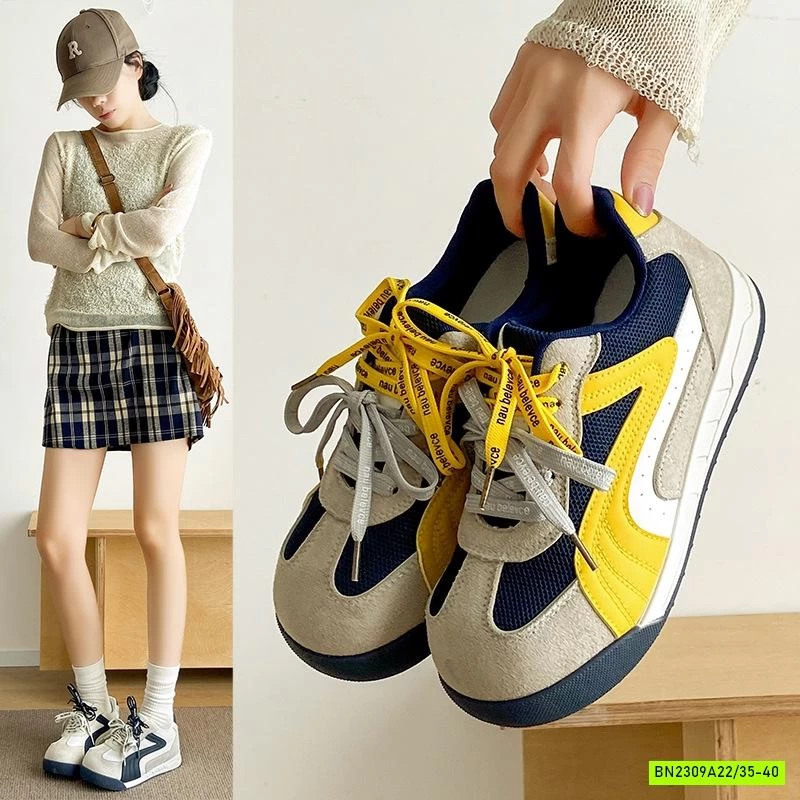 GIÀY THỂ THAO ĐẾ BÁNH MỲ PHỐI MÀU