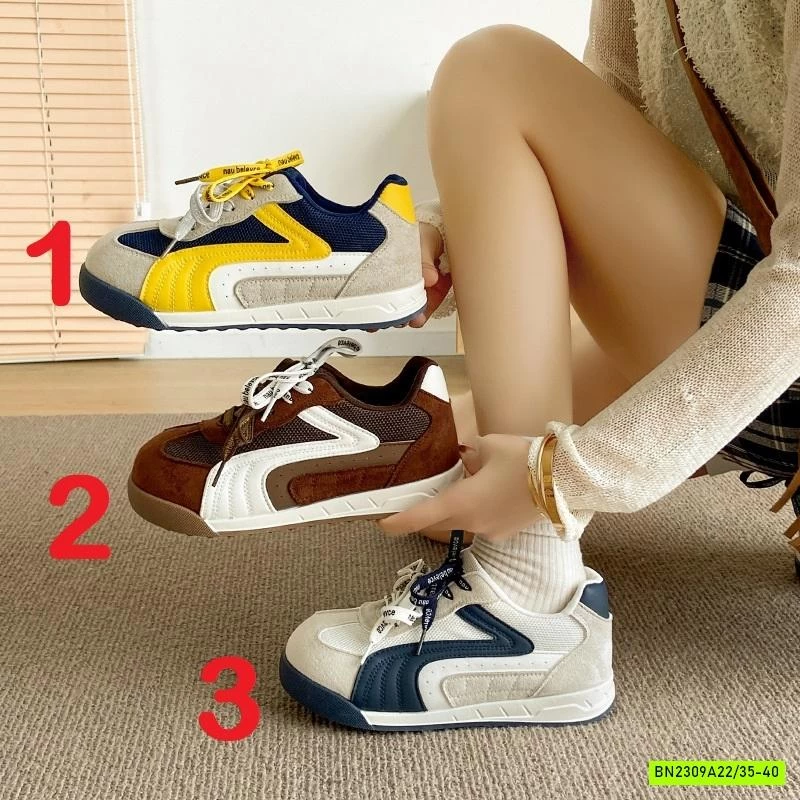 GIÀY THỂ THAO ĐẾ BÁNH MỲ PHỐI MÀU